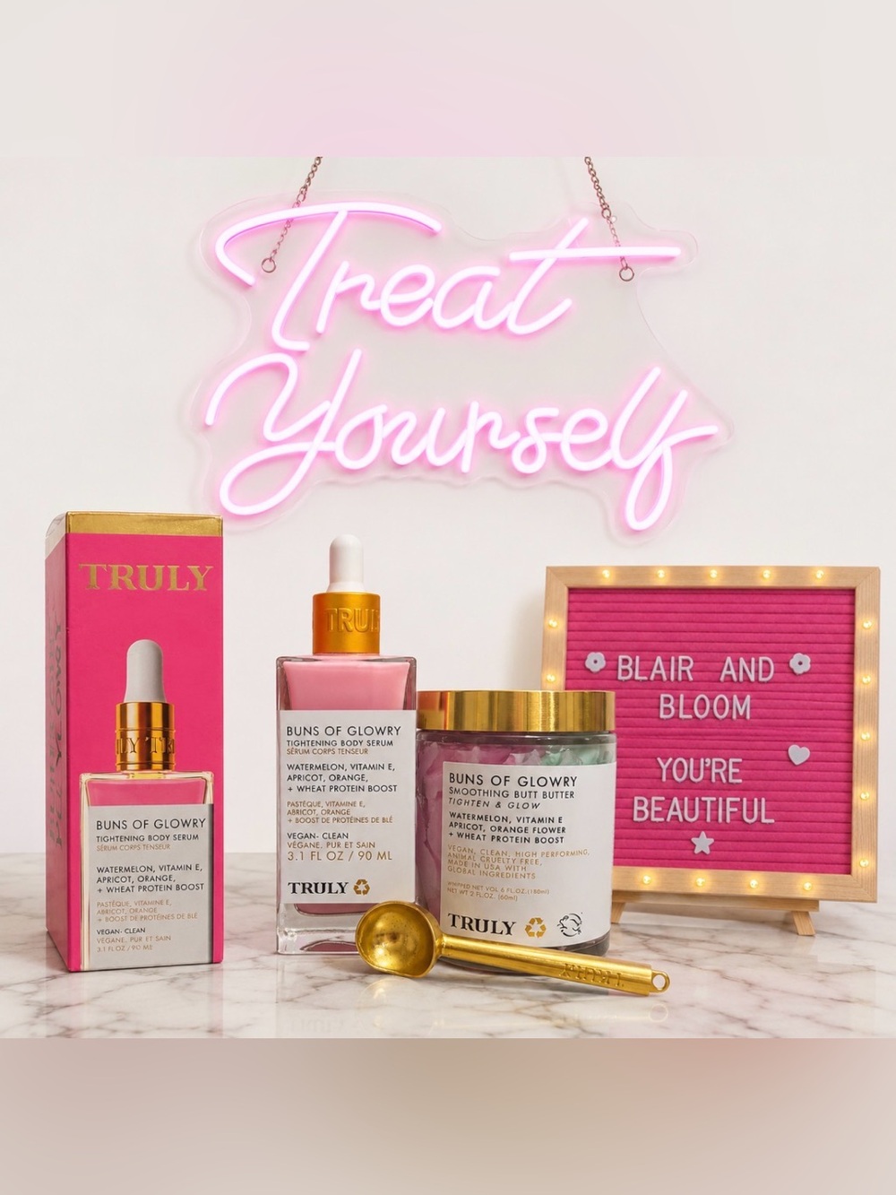Truly Beauty Buns Of Glowry Bundle with Limited Edition Golden Scoop